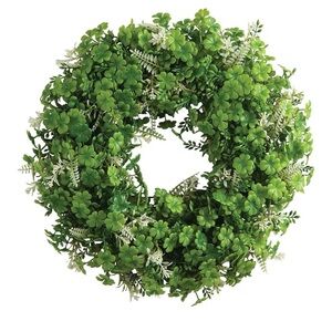15 Inch Shamrock Wreath
